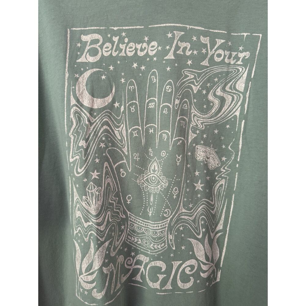 Torrid Magic Classic Fit Long Sleeve Hoodie Tee Green Women’s Size 5X - Picture 3 of 8